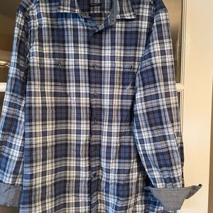 Mens Nautica button down woven sz lg